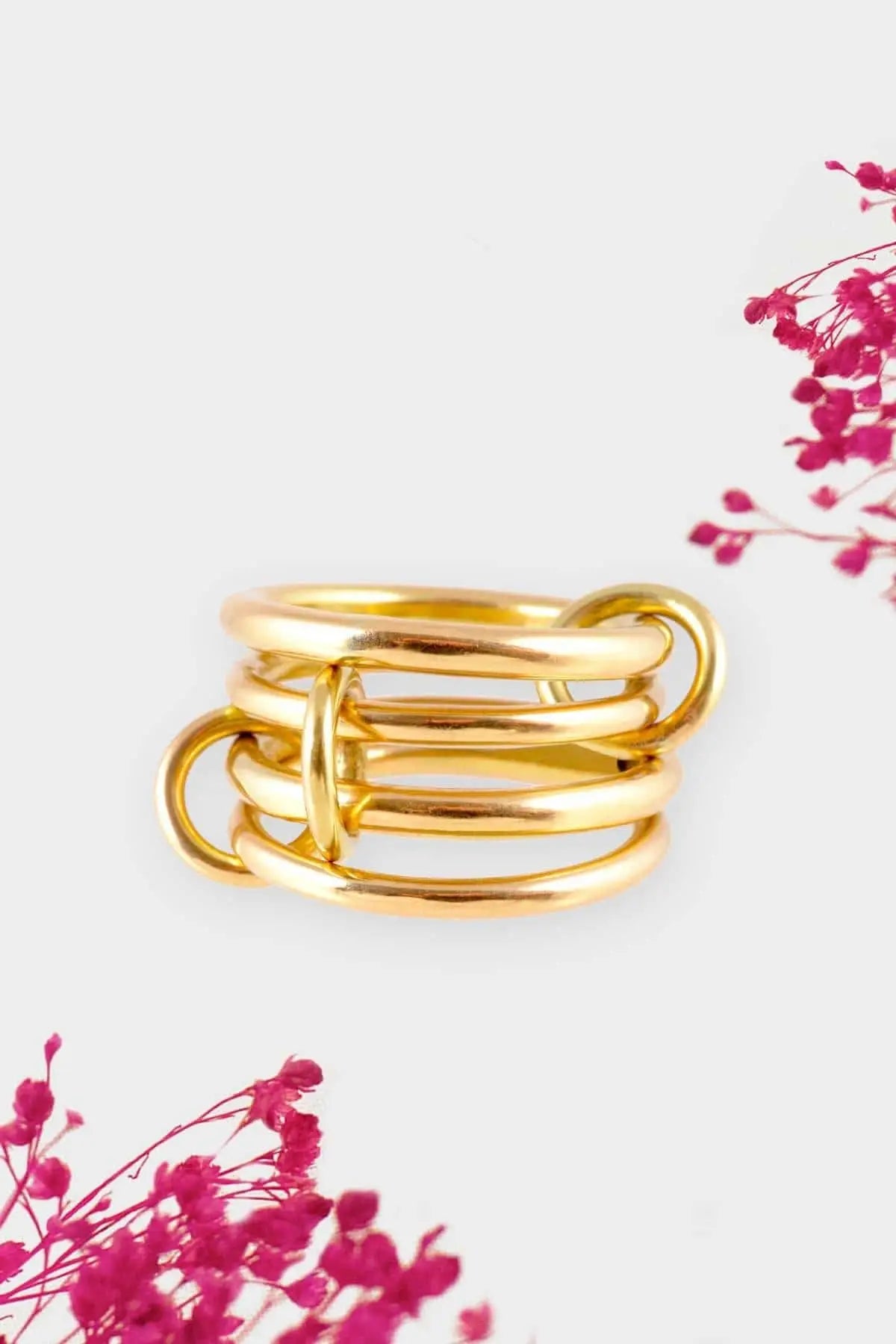 4-ring yellow gold ring Twenty-one Grams – VINGT ET UN GRAMMES
