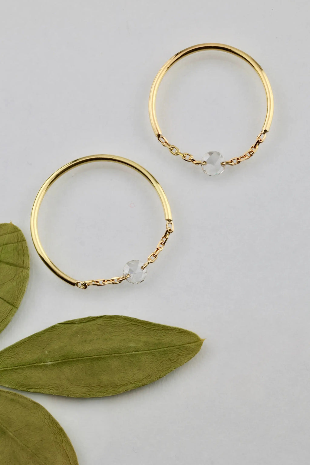 Bague cha ne diamant or jaune Vingt et un Grammes VINGT ET UN