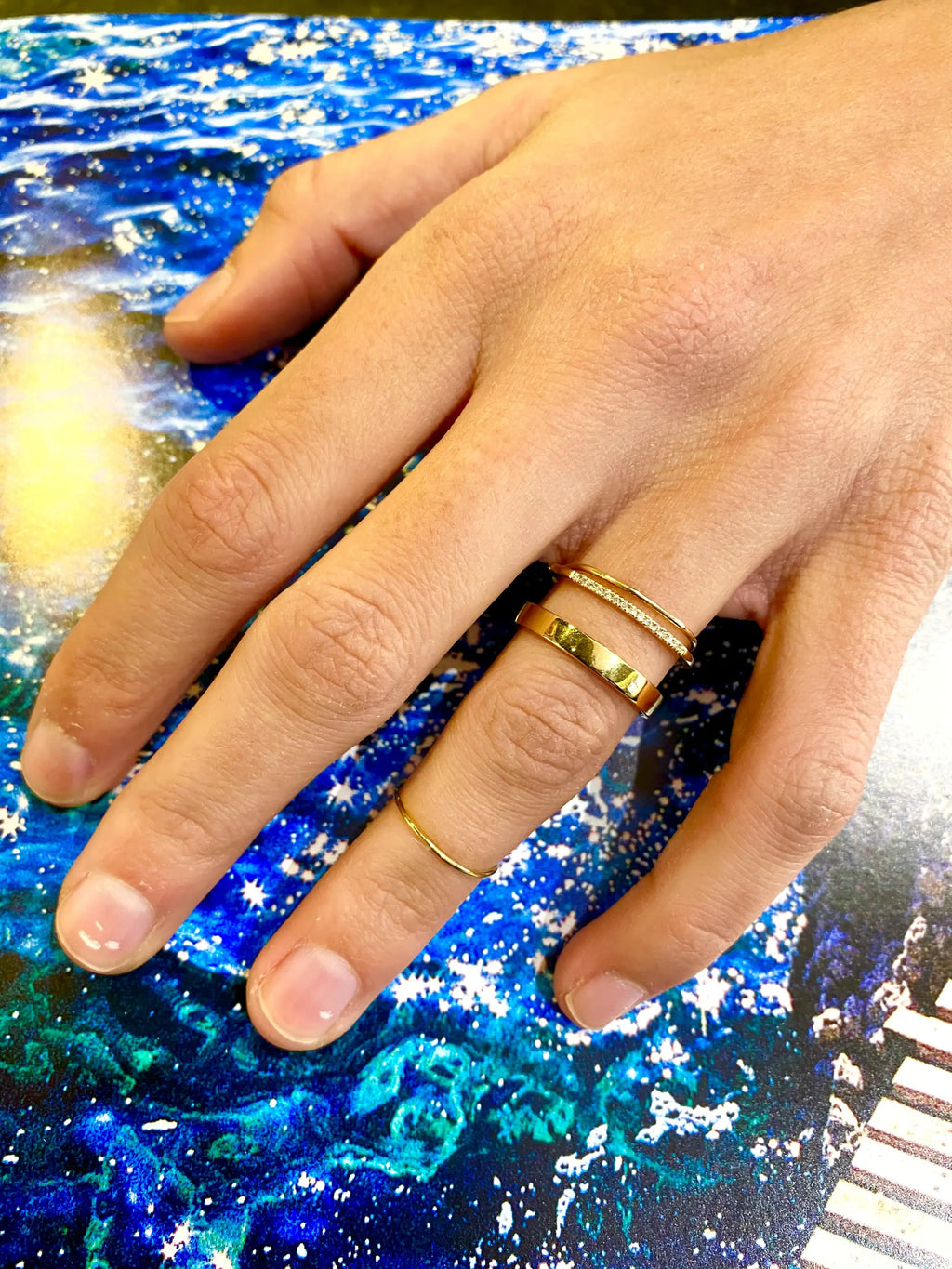 Bague double hotsell