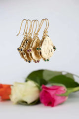 Boucles d’oreilles Vermeil petite médaille - Vingt et un