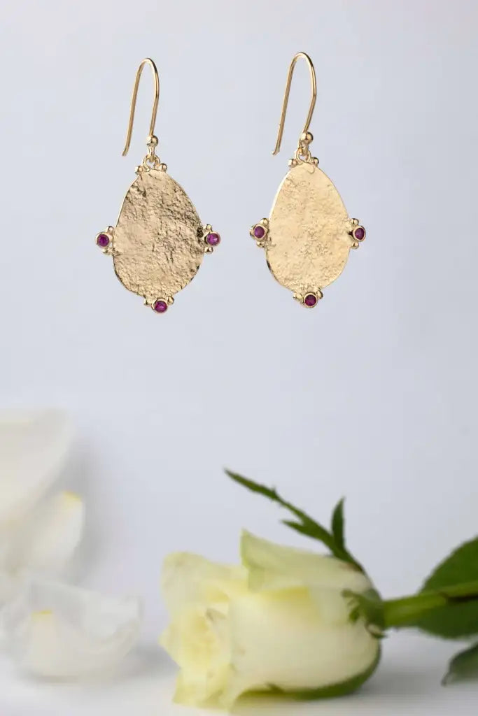 Boucles d’oreilles Vermeil petite médaille - Vingt et un