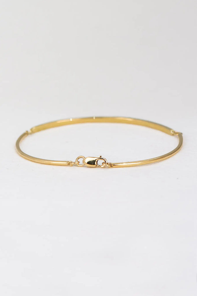 Bracelet barrette de diamants or jaune - Vingt et un grammes
