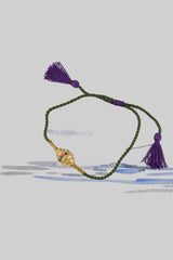 Bracelet cordon et toupie vermeil - Vingt et un grammes
