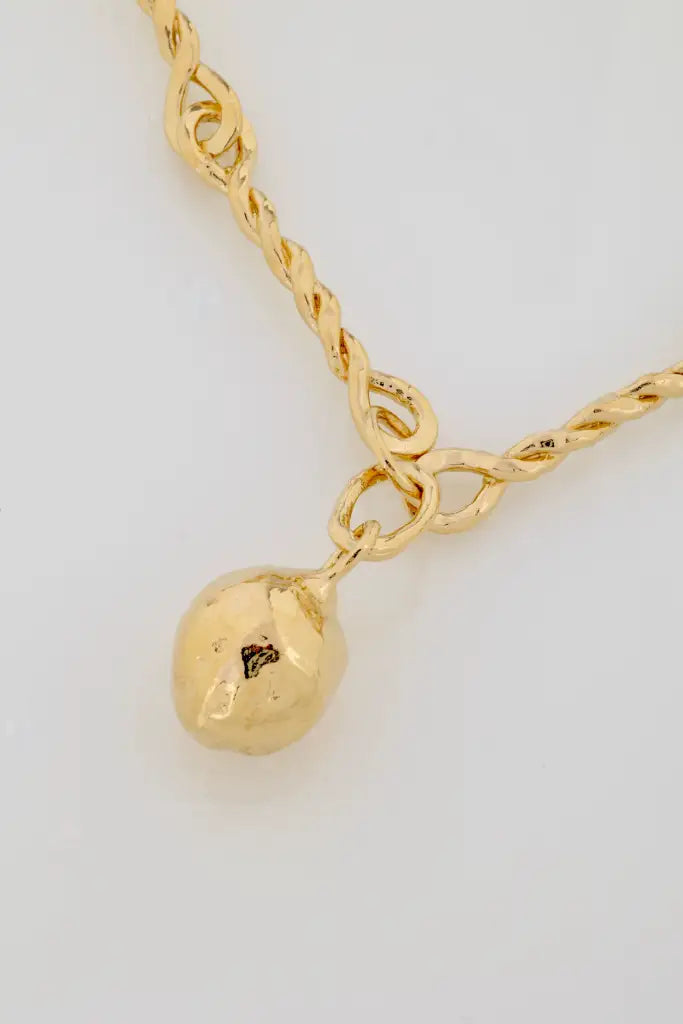 Collier boule Vermeil - Vingt et un grammes