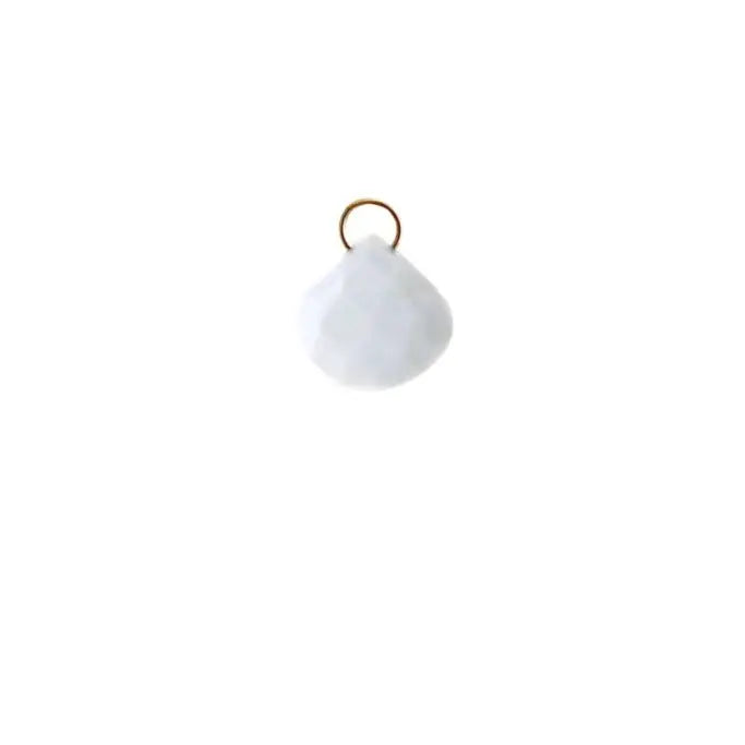 Collier goutte calcédoine bleu - Vingt et un grammes