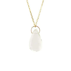 Collier goutte cristal de roche - Vingt et un grammes