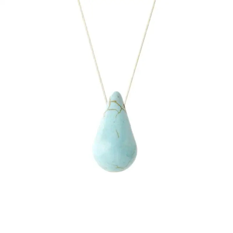 Collier goutte turquoise - Vingt et un grammes