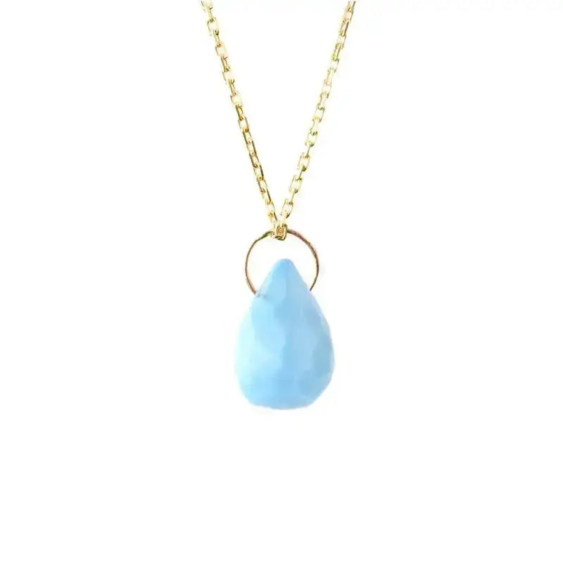 Collier goutte turquoise - Vingt et un grammes