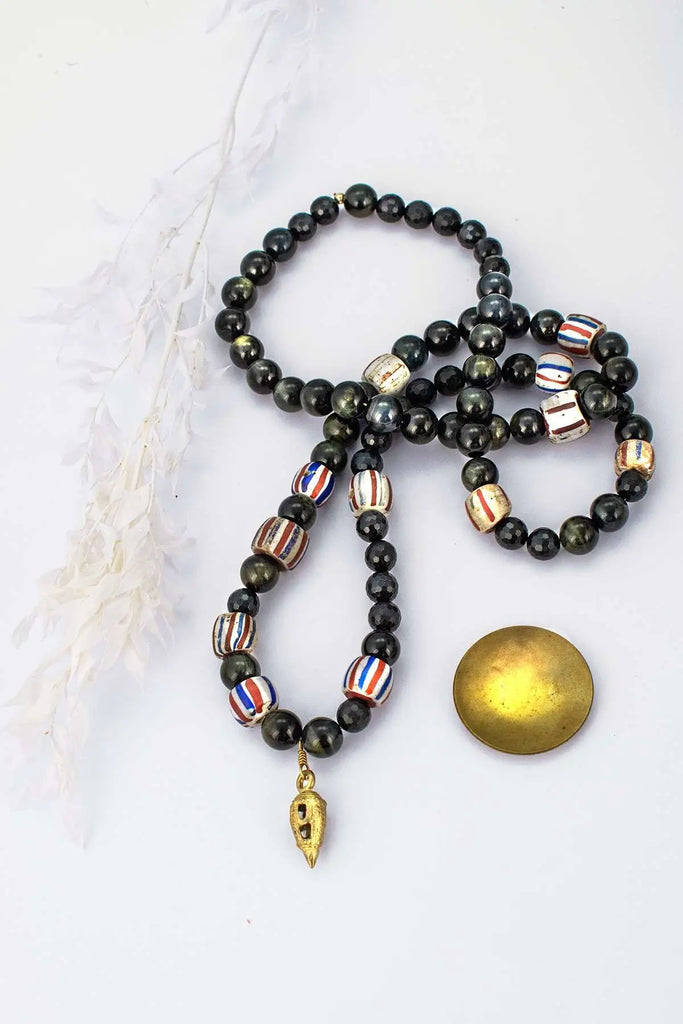 Collier mala Oeil de chat - Vingt et un grammes