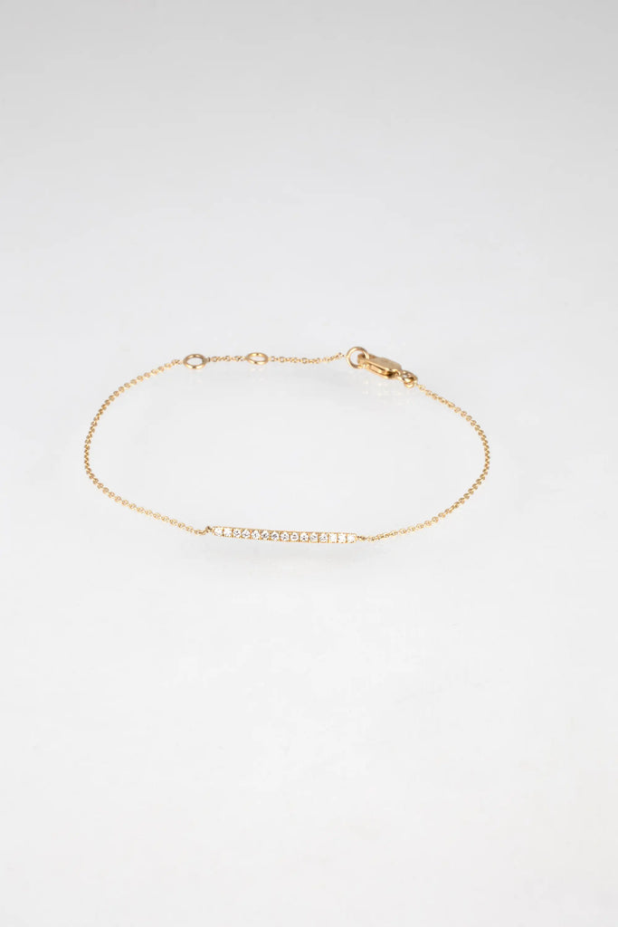 Un bracelet barrette de diamants blancs - Vingt et un
